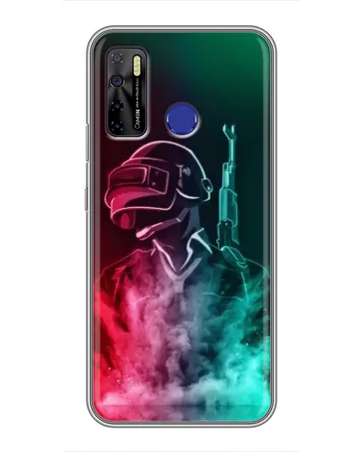 Чехол для TECNO Camon 15 с картинкой «PUBG — огненный воин»