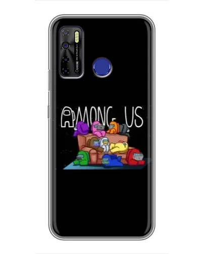 Чехол для TECNO Camon 15 с картинкой «Логотип Among Us»