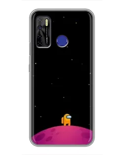 Чехол для TECNO Camon 15 с картинкой «Одинокий герой на планете» Чехол для TECNO Camon 15 с картинкой «Одинокий герой на планете»
