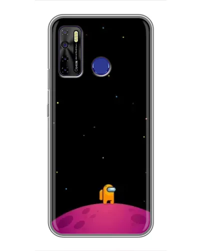 Чехол для TECNO Camon 15 с картинкой «Одинокий герой на планете»
