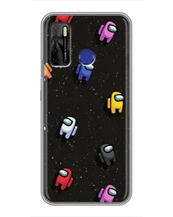 Чехол для TECNO Camon 15 с картинкой «Космический паттерн Among Us» Чехол для TECNO Camon 15 с картинкой «Космический паттерн Among Us»