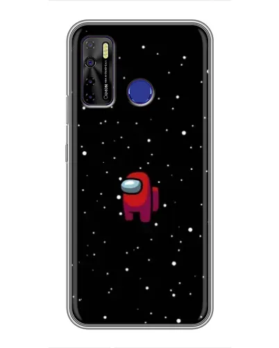 Чехол для TECNO Camon 15 с картинкой «Красный Among Us»