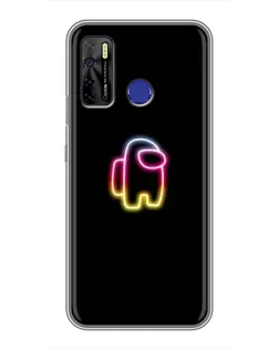 Чехол для TECNO Camon 15 с картинкой «Among Us градиент»