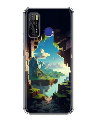 Чехол для TECNO Camon 15 с картинкой «Вид из пещеры»