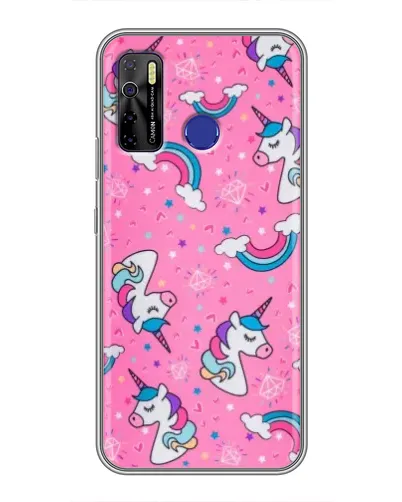 Чехол для TECNO Camon 15 с картинкой «Unicorn паттерн розовый» Чехол для TECNO Camon 15 с картинкой «Unicorn паттерн розовый»