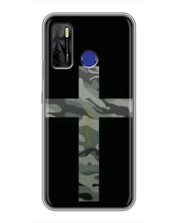 Чехол для TECNO Camon 15 с картинкой «Милитари Крест»