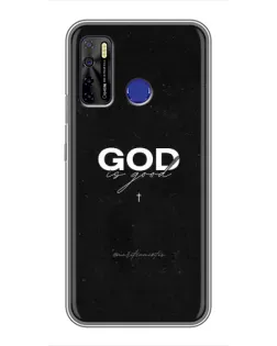 Чехол для TECNO Camon 15 с картинкой «GOD — Бог над всем»