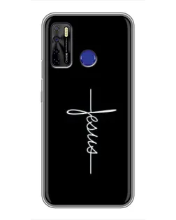 Чехол для TECNO Camon 15 с картинкой «Тонкая линия веры»