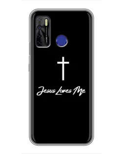Чехол для TECNO Camon 15 с картинкой «Иисус любит тебя»