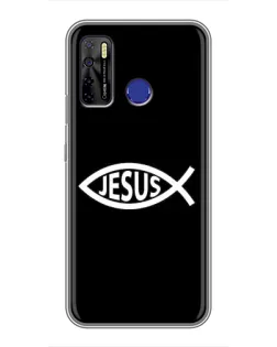 Чехол для TECNO Camon 15 с картинкой «Классический Jesus»