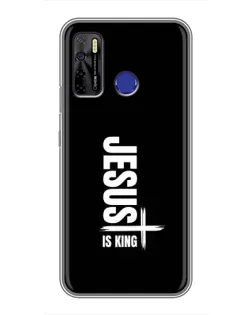 Чехол для TECNO Camon 15 с картинкой «Вертикаль веры Jesus»