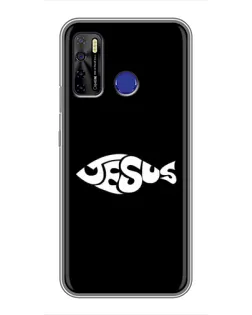 Чехол для TECNO Camon 15 с картинкой «Рыба Jesus» Чехол для TECNO Camon 15 с картинкой «Рыба Jesus»