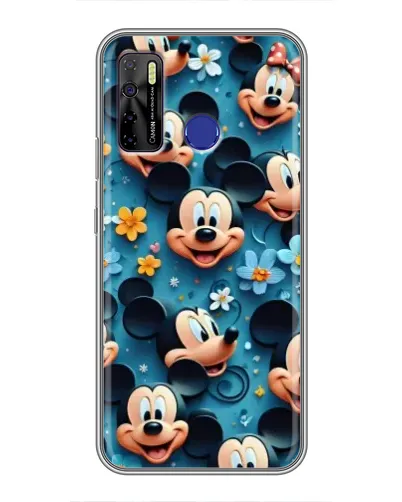 Чехол для TECNO Camon 15 с картинкой «Паттерн Микки и Минни» Чехол для TECNO Camon 15 с картинкой «Паттерн Микки и Минни»