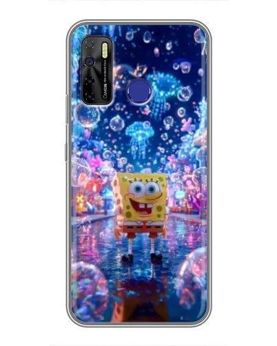 Чехол для TECNO Camon 15 с картинкой «Неоновый океан»