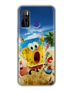 Чехол для TECNO Camon 15 с картинкой «Развлечения на пляже»