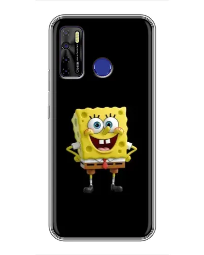 Чехол для TECNO Camon 15 с картинкой «Классический Губка Боб»