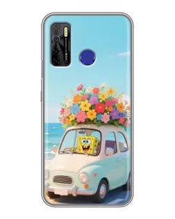 Чехол для TECNO Camon 15 с картинкой «Автомобильное путешествие»
