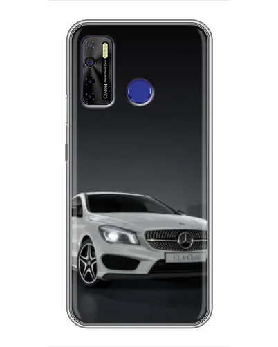 Чохол для TECNO Camon 15 з картинкою «Mercedes AMG GT Silver»