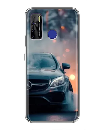 Чохол для TECNO Camon 15 з картинкою «Mercedes — нічне місто»