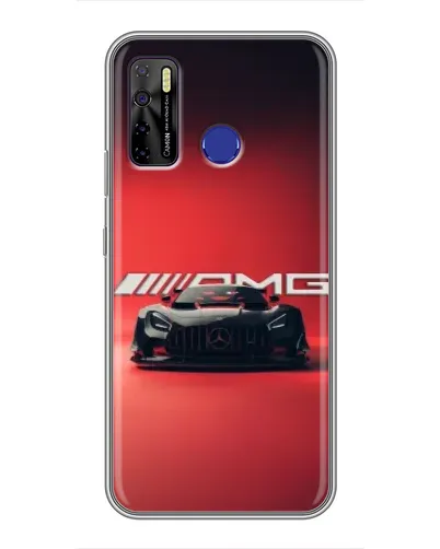 Чохол для TECNO Camon 15 з картинкою «Mercedes AMG — червона лінія»