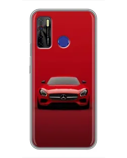 Чохол для TECNO Camon 15 з картинкою «Червоний Mercedes AMG»