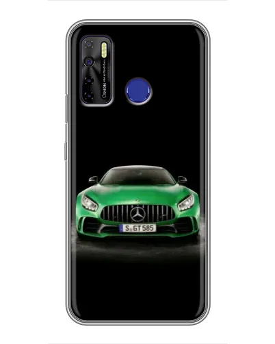 Чохол для TECNO Camon 15 з картинкою «Mercedes — неоновий лого»