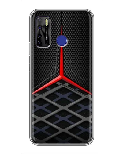Чохол для TECNO Camon 15 з картинкою «Mercedes Carbon Grid»