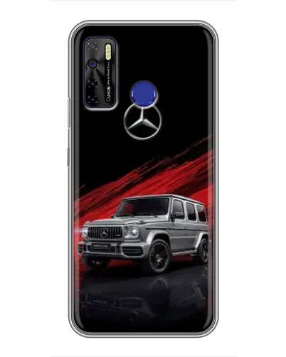 Чохол для TECNO Camon 15 з картинкою «Mercedes G-Class червоний»