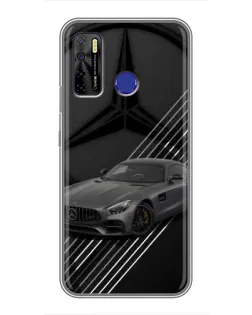 Чохол для TECNO Camon 15 з картинкою «Mercedes AMG — графіка»
