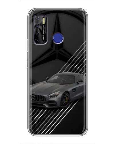 Чохол для TECNO Camon 15 з картинкою «Mercedes AMG — графіка»