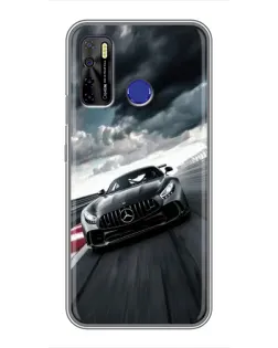 Чохол для TECNO Camon 15 з картинкою «Гоночний Mercedes AMG»