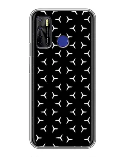 Чехол для TECNO Camon 15 с картинкой «Mercedes паттерн звезд» Чехол для TECNO Camon 15 с картинкой «Mercedes паттерн звезд»