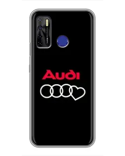 Чохол для TECNO Camon 15 з картинкою «Логотип Audi Heart» Чохол для TECNO Camon 15 з картинкою «Логотип Audi Heart»