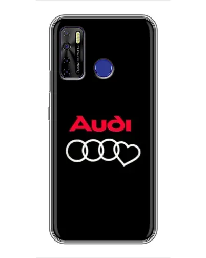 Чехол для TECNO Camon 15 с картинкой «Логотип Audi Heart»