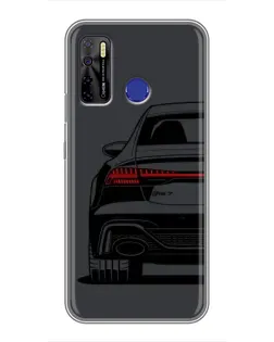 Чехол для TECNO Camon 15 с картинкой «Задняя часть Audi — арт»