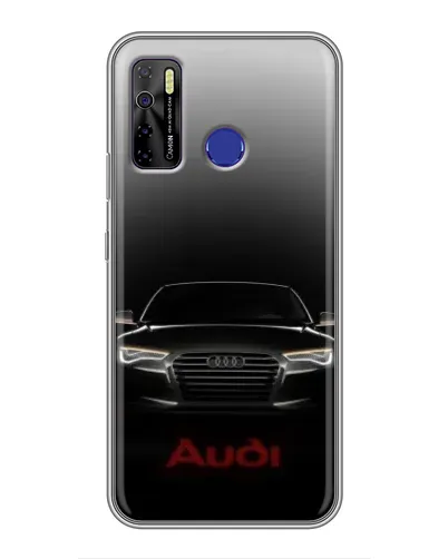 Чехол для TECNO Camon 15 с картинкой «Audi — градиентный контур»