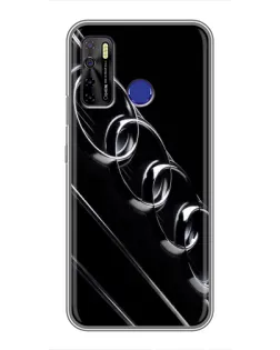 Чехол для TECNO Camon 15 с картинкой «Audi — абстрактные кольца»