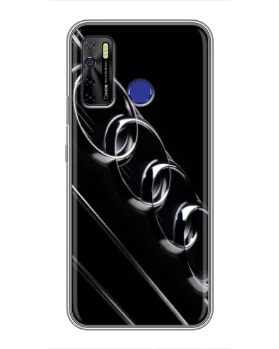 Чехол для TECNO Camon 15 с картинкой «Audi — абстрактные кольца»