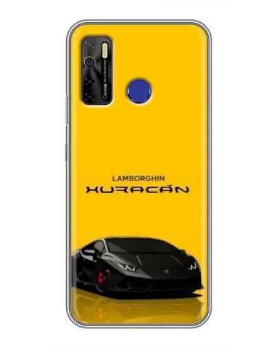 Чохол для TECNO Camon 15 з картинкою «Lamborghini Huracan чорний»