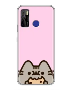 Чохол для TECNO Camon 15 з картинкою «Pusheen та печиво» Чохол для TECNO Camon 15 з картинкою «Pusheen та печиво»