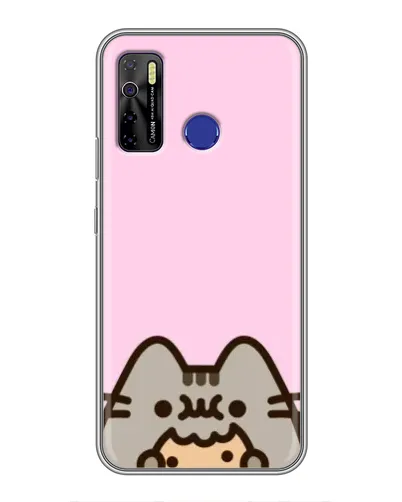 Чехол для TECNO Camon 15 с картинкой «Pusheen и печенье»