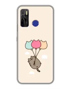 Чехол для TECNO Camon 15 с картинкой «Пушин на шариках»