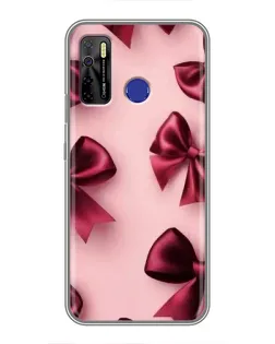 Чехол для TECNO Camon 15 с картинкой «Бордовый атлас»