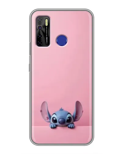 Чехол для TECNO Camon 15 с картинкой «Stitch выглядывает»