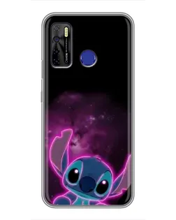 Чехол для TECNO Camon 15 с картинкой «Неоновый Stitch»