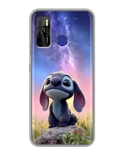 Чехол для TECNO Camon 15 с картинкой «Стич на рассвете»