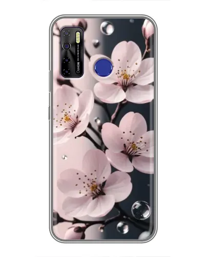 Чохол для TECNO Camon 15 з картинкою «Ніжня сакура та краплі» Чохол для TECNO Camon 15 з картинкою «Ніжня сакура та краплі»
