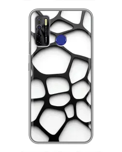 Чохол для TECNO Camon 15 з картинкою «Біла об'ємна сітка» Чохол для TECNO Camon 15 з картинкою «Біла об'ємна сітка»