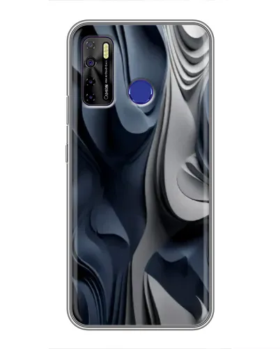 Чохол для TECNO Camon 15 з картинкою «Об'ємні сині складки» Чохол для TECNO Camon 15 з картинкою «Об'ємні сині складки»