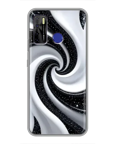 Чохол для TECNO Camon 15 з картинкою «Чорно-біла спіраль» Чохол для TECNO Camon 15 з картинкою «Чорно-біла спіраль»